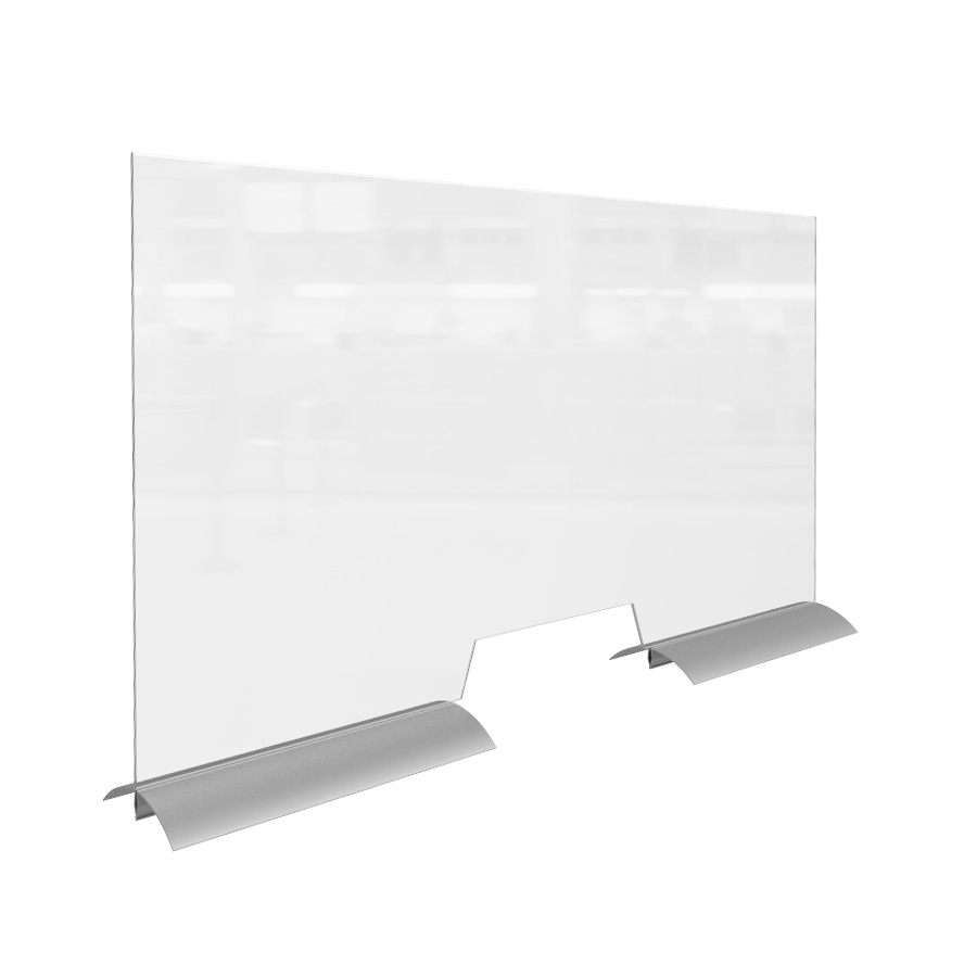 Экран защитный настольный 300х600х1.5 РАМПА-01