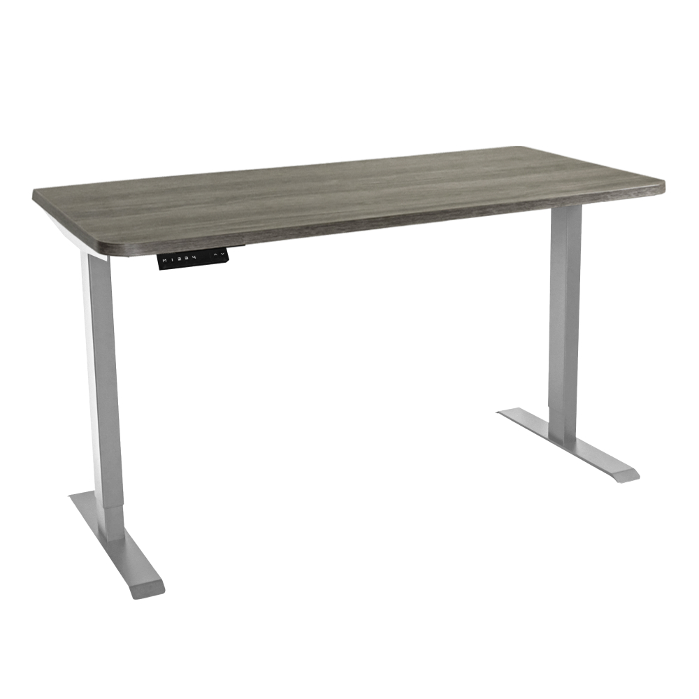 Стол с регулировкой высоты электрический LuxAlto LA-T33-2AR2 серый/дуб серо-бежевый ЛДСП 120*60*2.5
