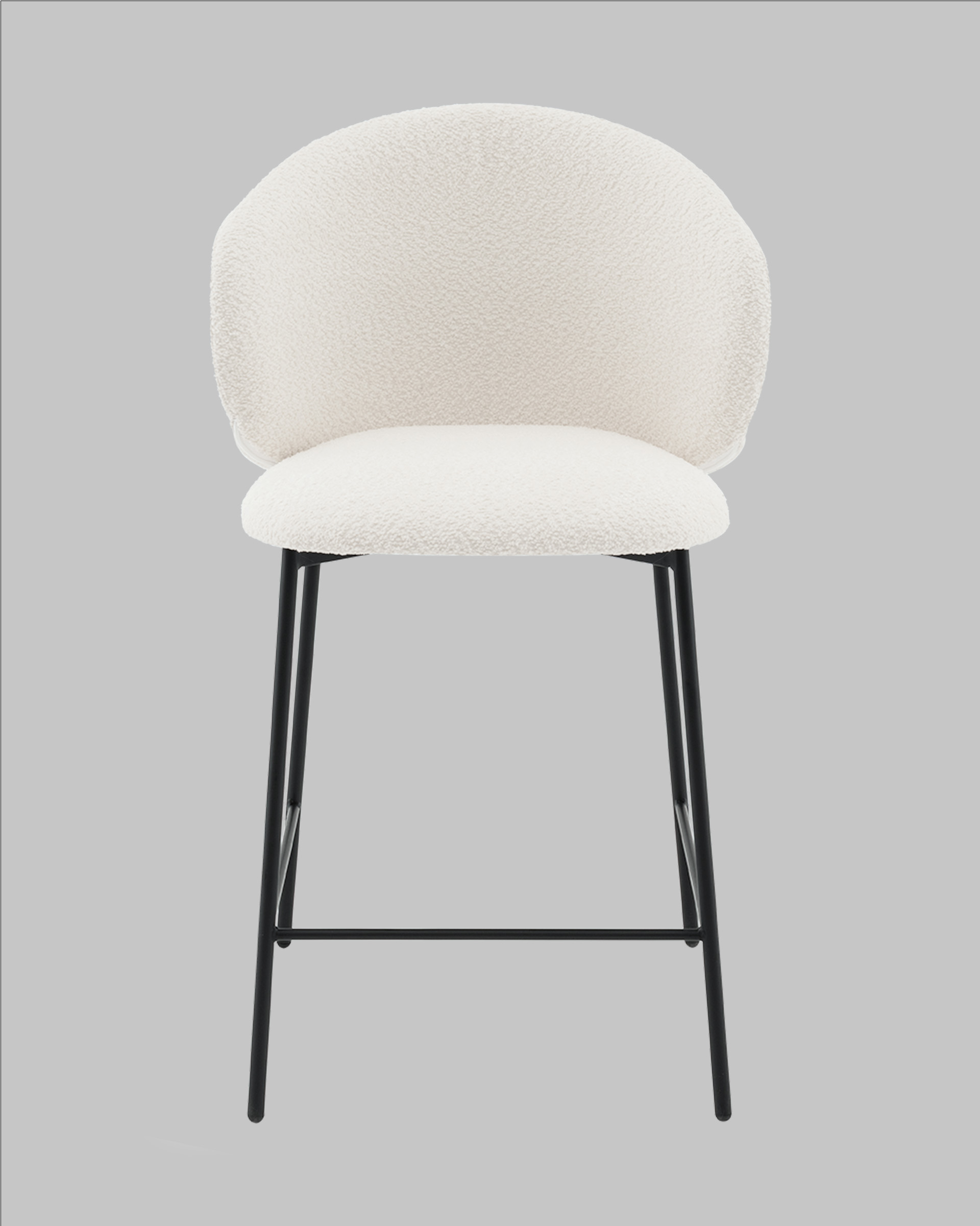 Стул полубарный Блейз букле белый