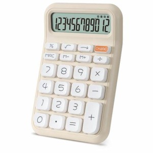 Калькулятор настольный BRAUBERG KW-500-BG (93x148 мм), 3D-кнопки, 12 разрядов, бежевый, 272955
