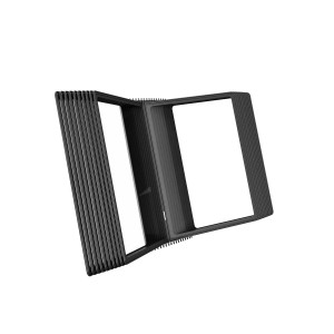 АККОРД-02.А4Gr.Bk Демосистема 20 черных панелей А4 серая настенная