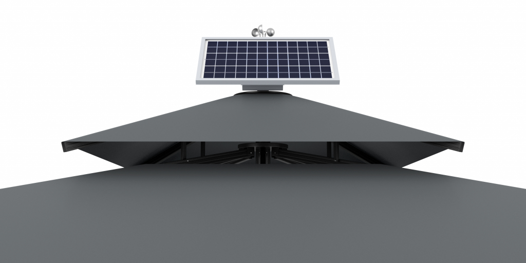 Зонт профессиональный Atlantic Solar антрацит, бежевый