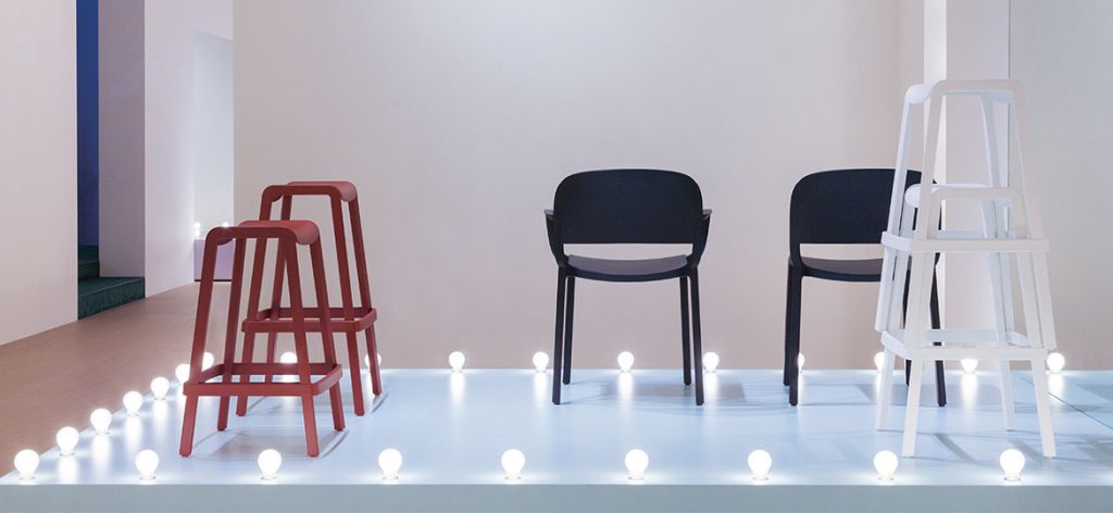 Табурет пластиковый барный Dome светло-зеленый