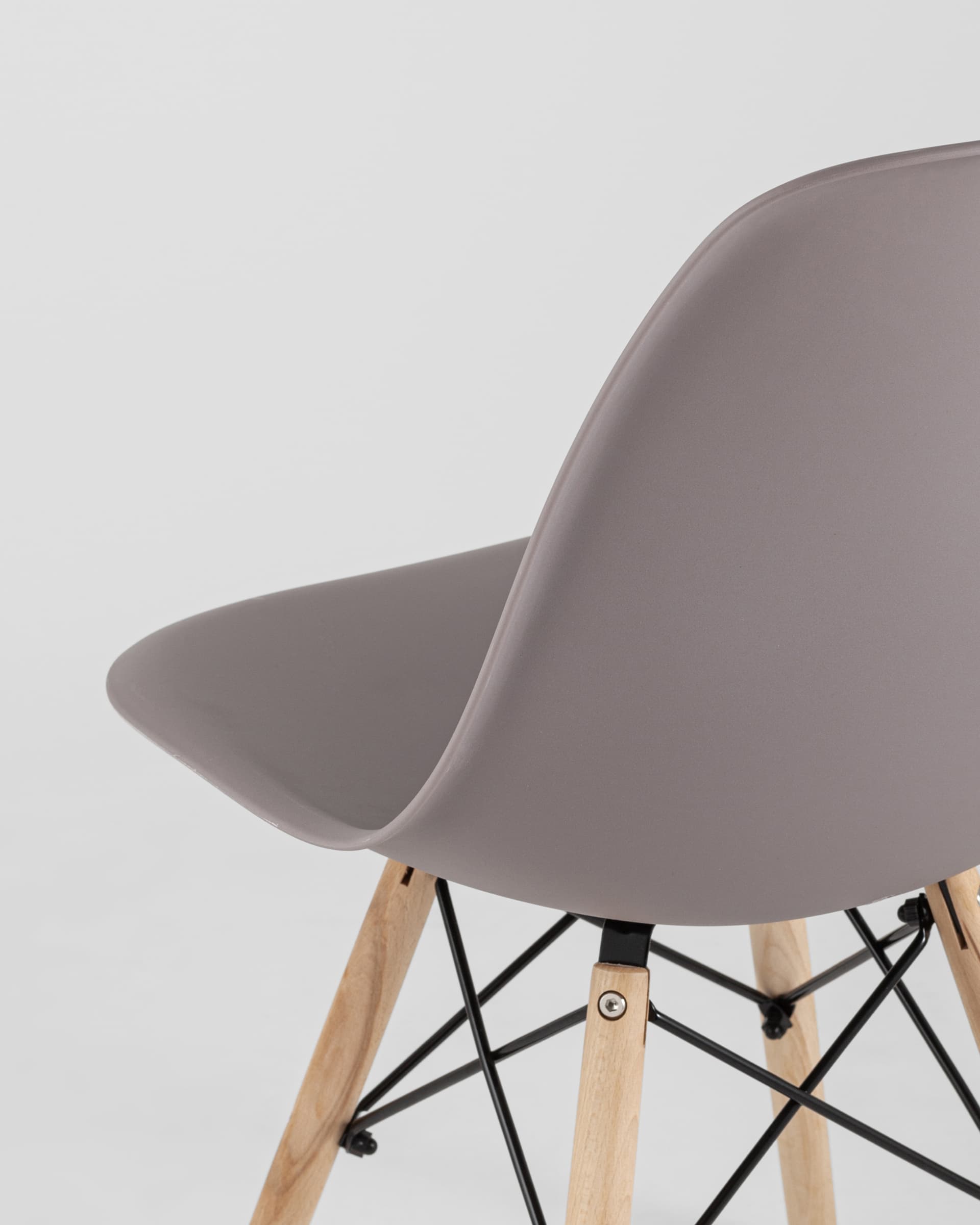 Стул Eames Style DSW темно-серый x4 (разборный каркас)