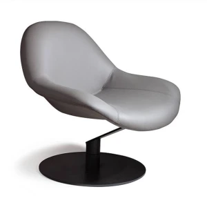 Лаунж кресло Зеро Гравити с механизмом кручения, серый