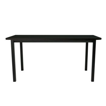 Стол офисный LuxAlto LA-T33-ST45 черный/черный ЛДСП 140*80*2.5, прямые углы