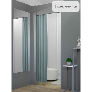 Штора Бархат в примерочную (голубой) 2350 мм цена 1 700 ₽ Штора Бархат в примерочную (голубой) 2350 мм