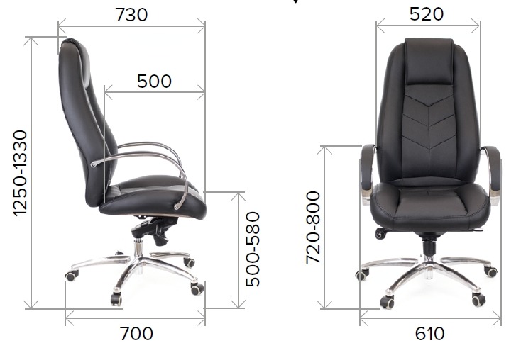 Кресло Everprof Drift Lux (Дрифт Люкс) M Кожа Коричневый