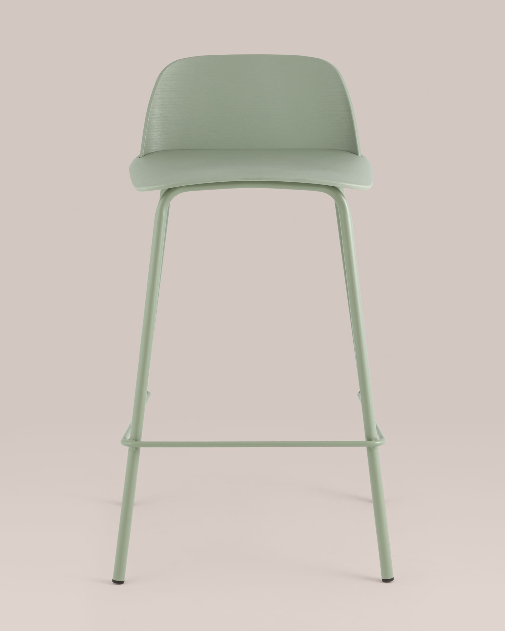 Стул полубарный Mist серо-зеленый