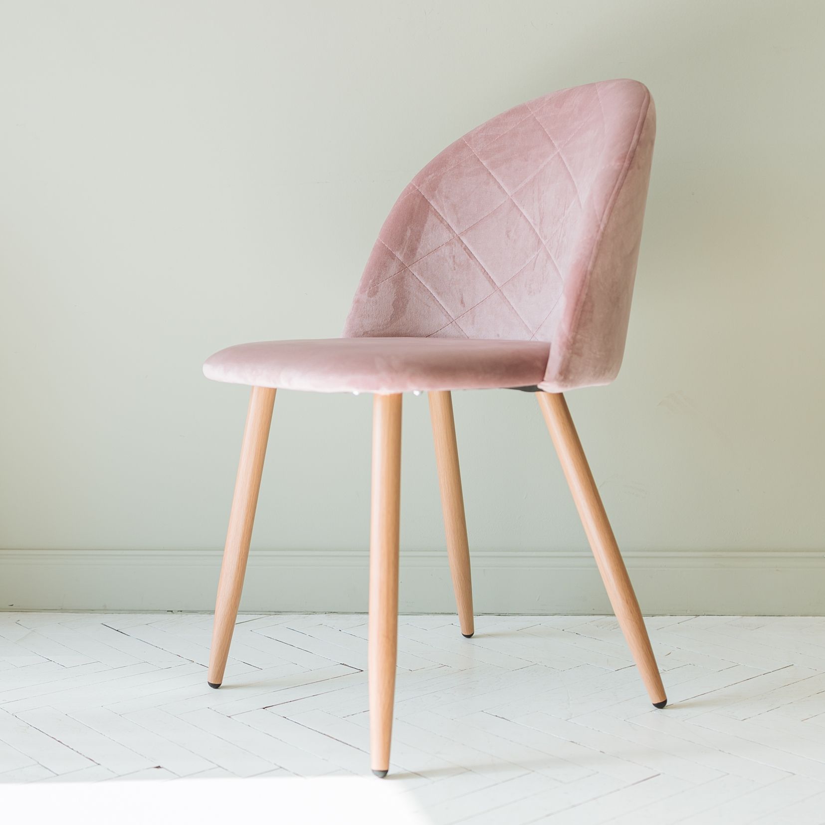 Стул Honnor, пыльная роза, велюр