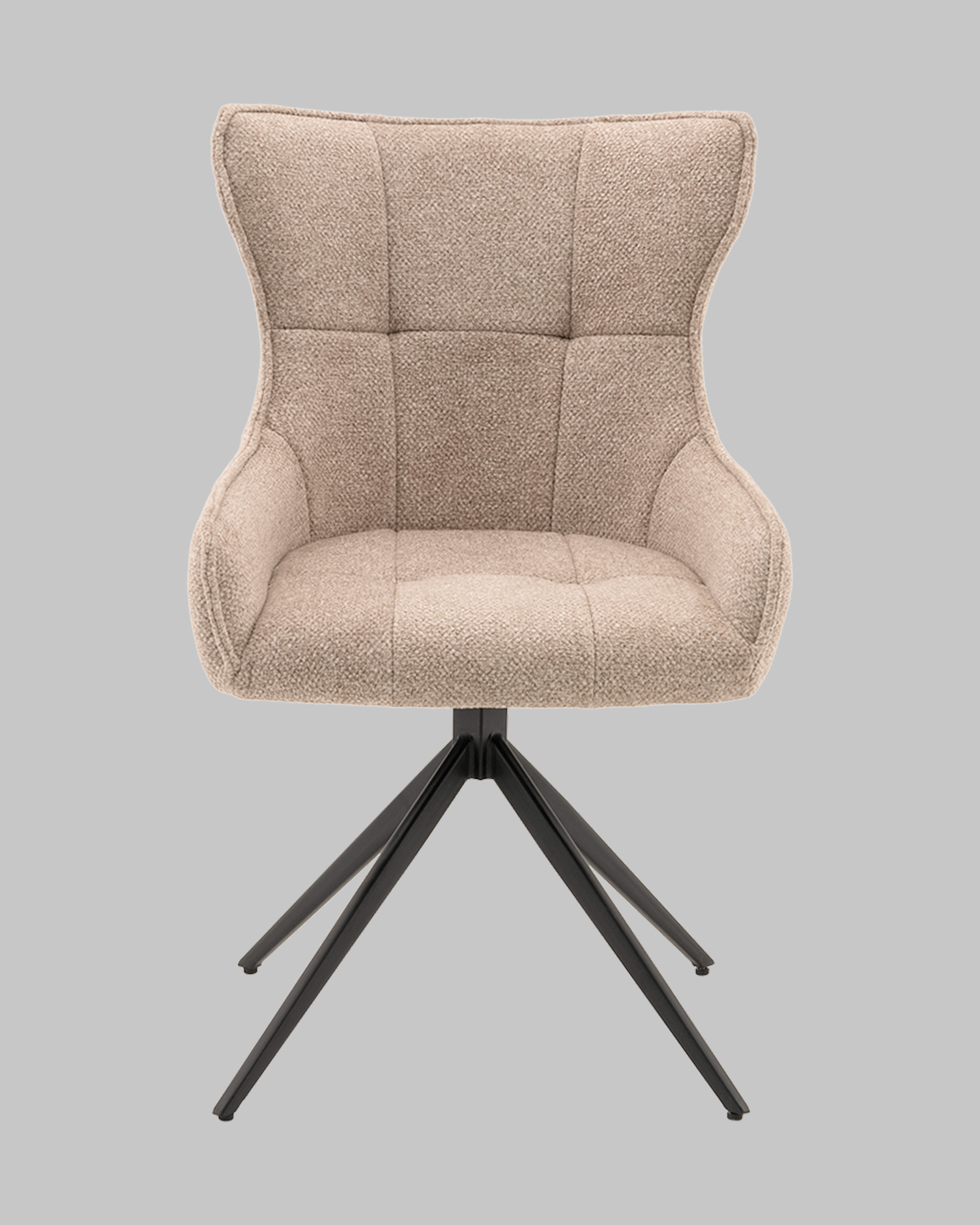 Стул Carlene вращающийся бежевый