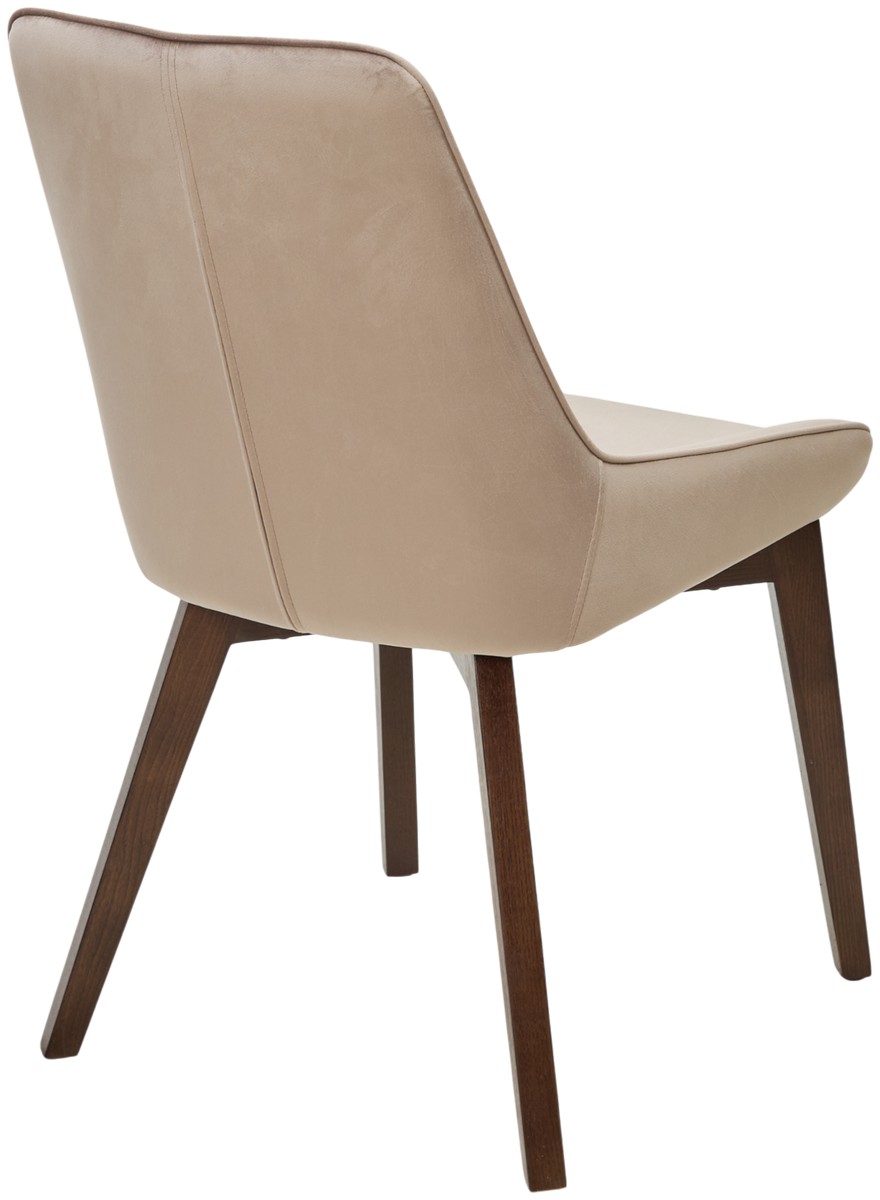 Стул CRISTIAN Future-009 латте, велюр / орех, ®DISAUR