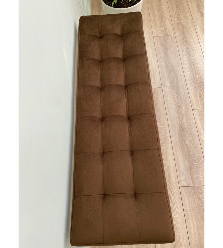 Банкетка Сканди-120-2-полочная (коричневый/серый)