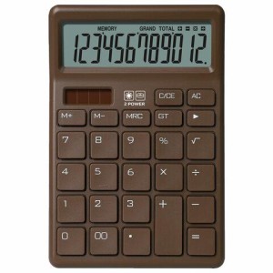 Калькулятор настольный BRAUBERG CH-12-BR (153х103 мм),12 разрядов, двойное питание, коричневый, 272961