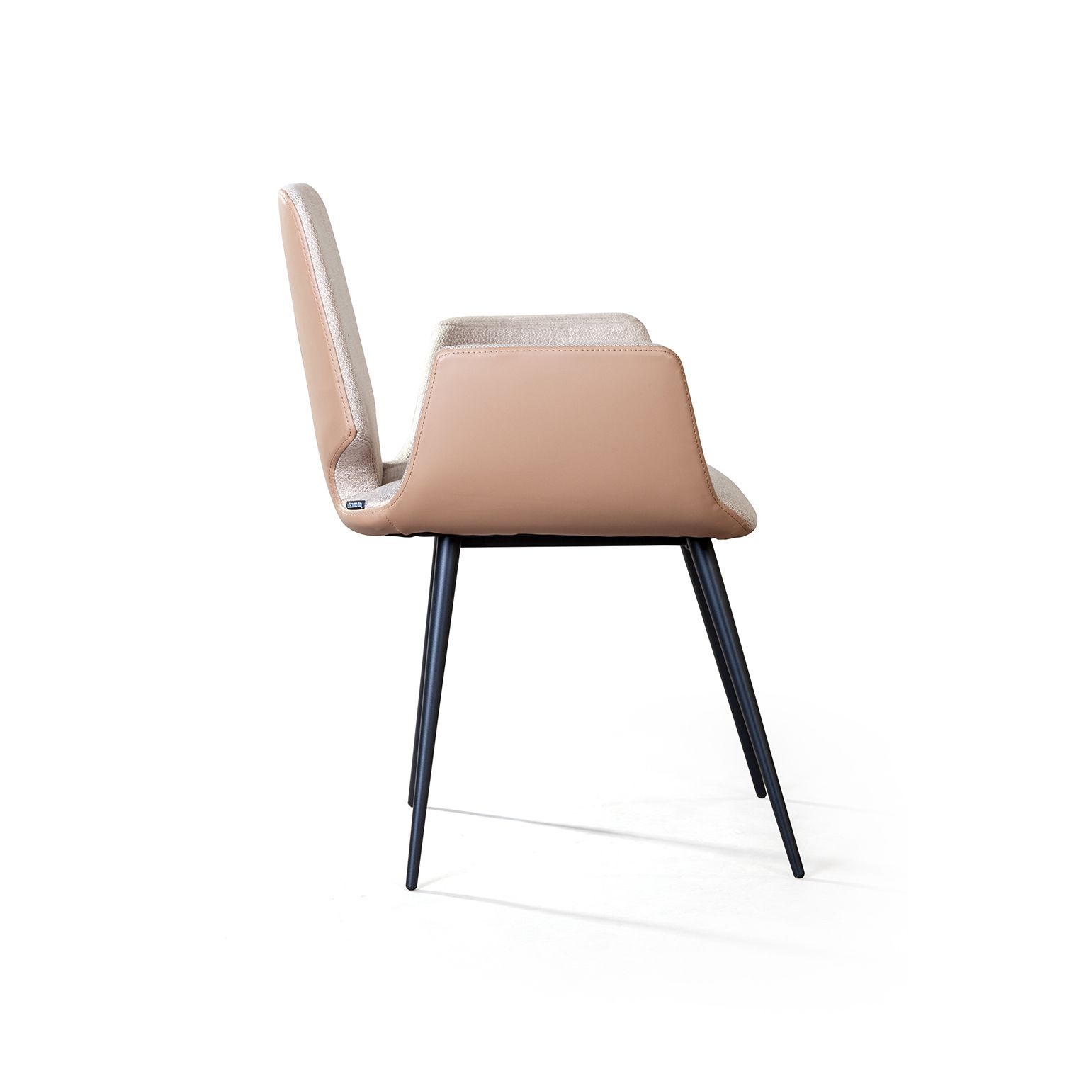 Стул с подлокотниками Адам, рогожка комби бежевый