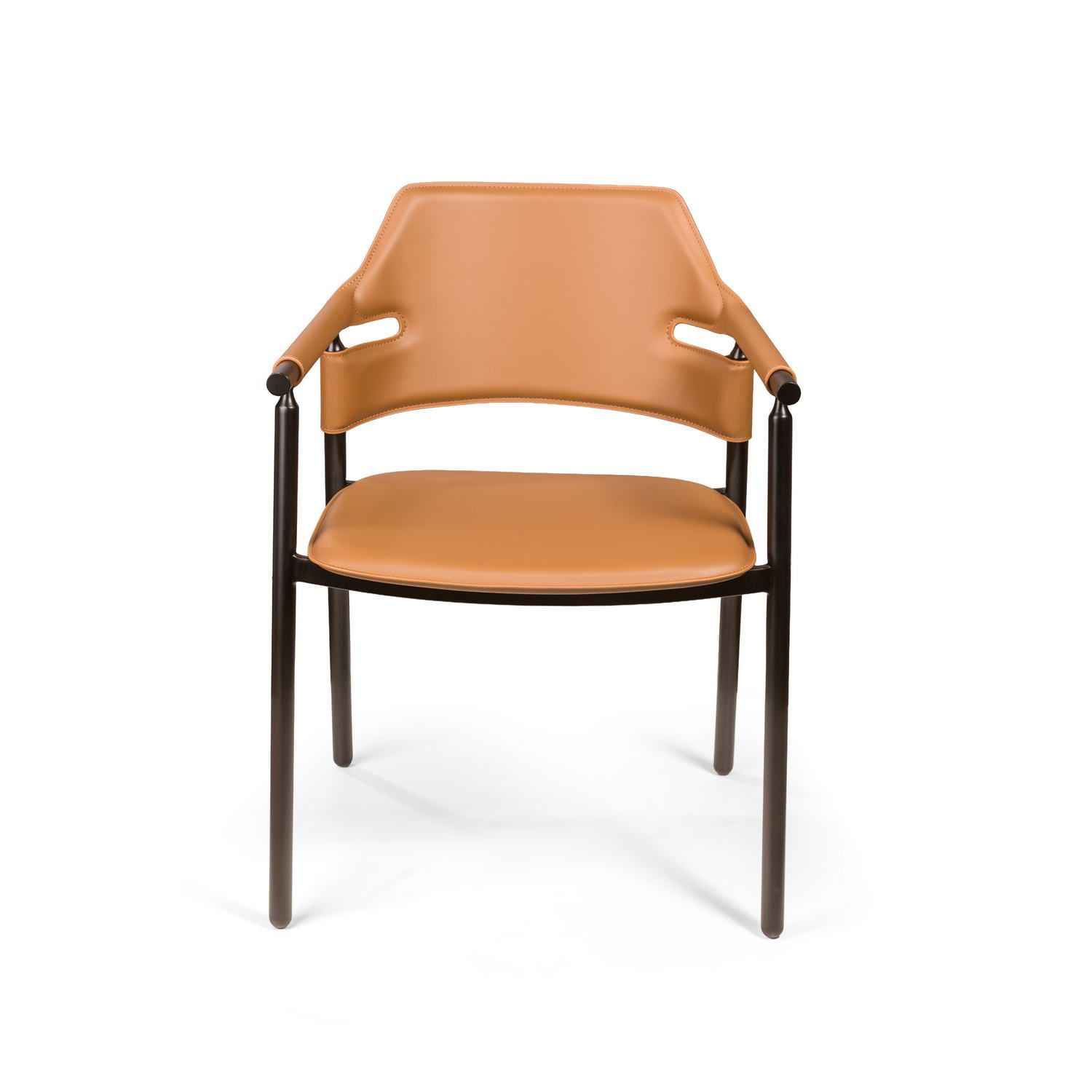 Стул с подлокотниками Сьют, коричневый