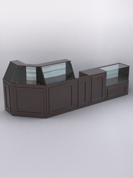 Комплект прилавков "ОРНАМЕНТ" №4, Дуб Венге