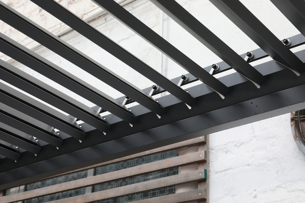 Пергола моторизованная 3х4 м Pergola 150 Series темно-серый