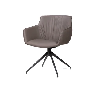 Полукресло София, иск.кожа, темно-серый