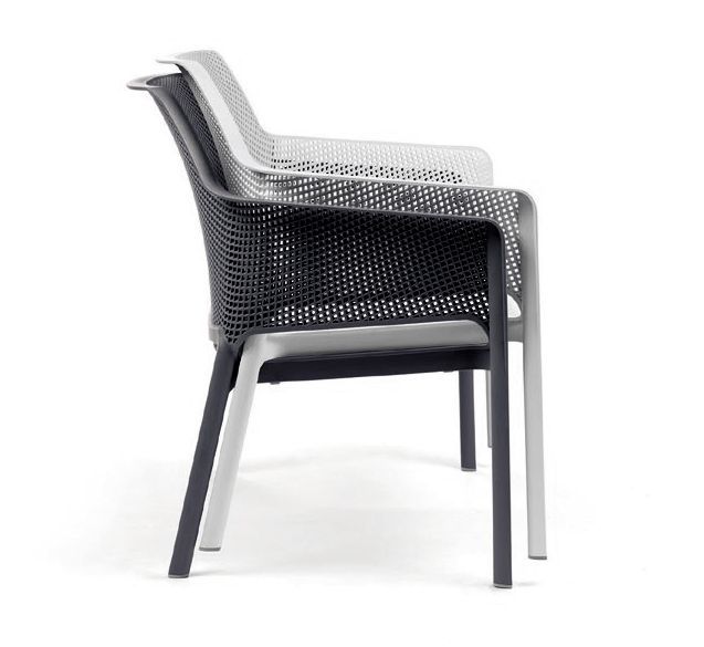 Диван пластиковый Net Bench антрацит