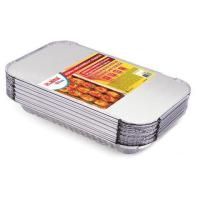 Форма алюминиевая с крышкой для выпечки и хранения, 2200 мл, КОМПЛЕКТ 25 шт., 313х213 мм, LAIMA, 607801