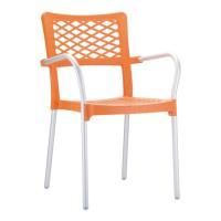 Кресло пластиковое Bella, оранжевый