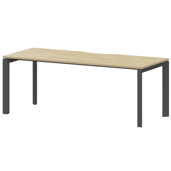 Стол на металлокаркасе Аргентум-МП НТМП.П-180 Баттл Рок/Антрацит