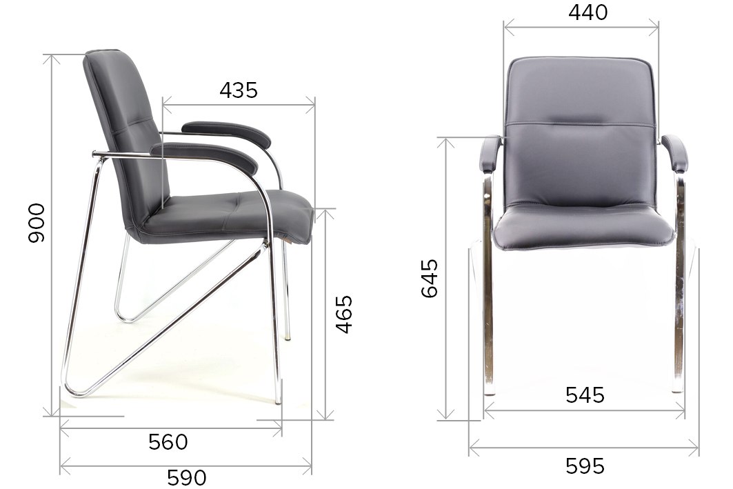 Кресло Everprof Samba CF Экокожа Черный