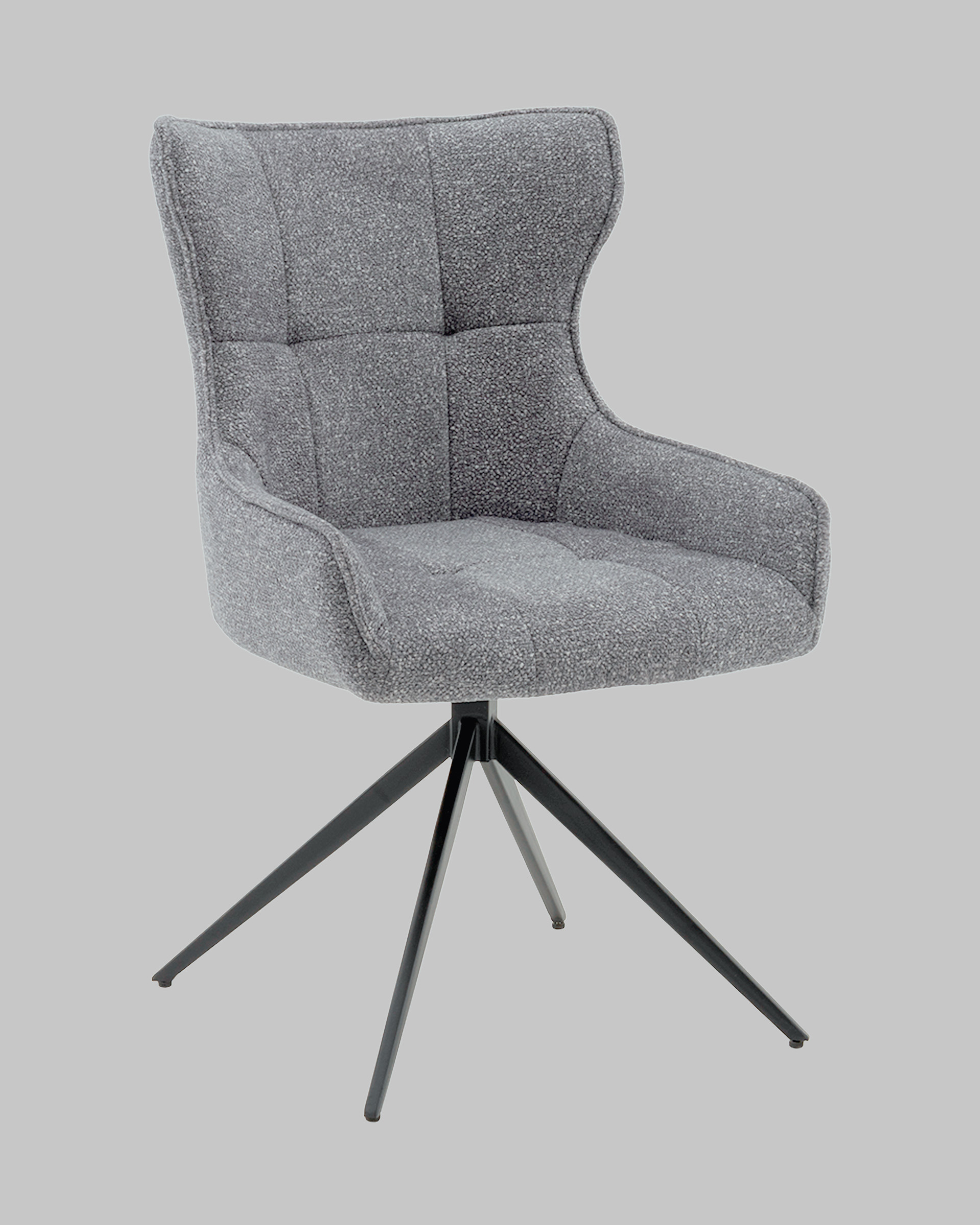 Стул Carlene вращающийся серый