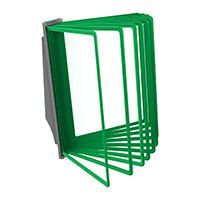 АККОРД-01.А4Gr.Gn Демосистема настенная серая 10 зеленых панелей А4