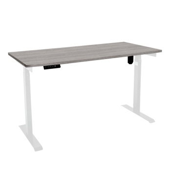 Стол с регулировкой высоты электрический LuxAlto LA-T33-E6 белый/дуб бежево-серый ЛДСП 120*70*2.5
