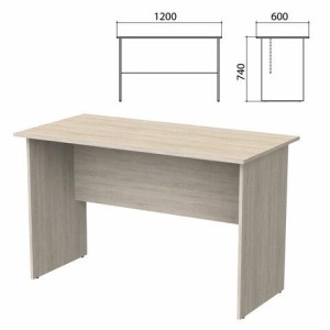 Стол письменный "Бюджет", 1200х600х740 мм, дуб сонома, 402660-091