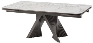 Стол ГАМЛЕТ 200 цвет Гластонбери (Glastonbury Savia Matt), керамика / Латте каркас