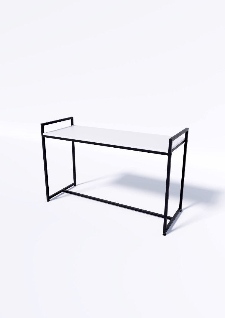 Стол TEVOLO демонстрационный черный-дуб сонома В75Ш120Г45