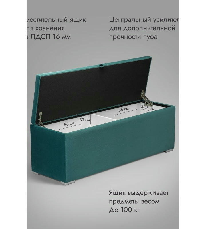 Пуфик Ричмонд-119 (бирюзовый)