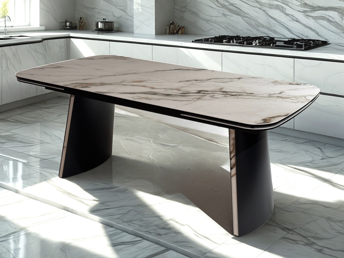 Стол ВАЛЬДЕМАР (VALDEMAR 180 цвет KL-188 итальянская керамика, стекло/ Темно-серый/Kl-188, ®DISAUR