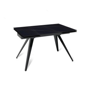 Стол раскладной Асти (120+30+30), керамика матовая Black Gold