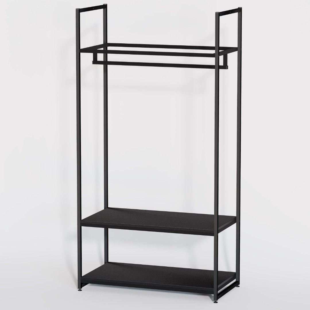 Стеллаж для одежды в стиле лофт A1790-09-ЧЧ
