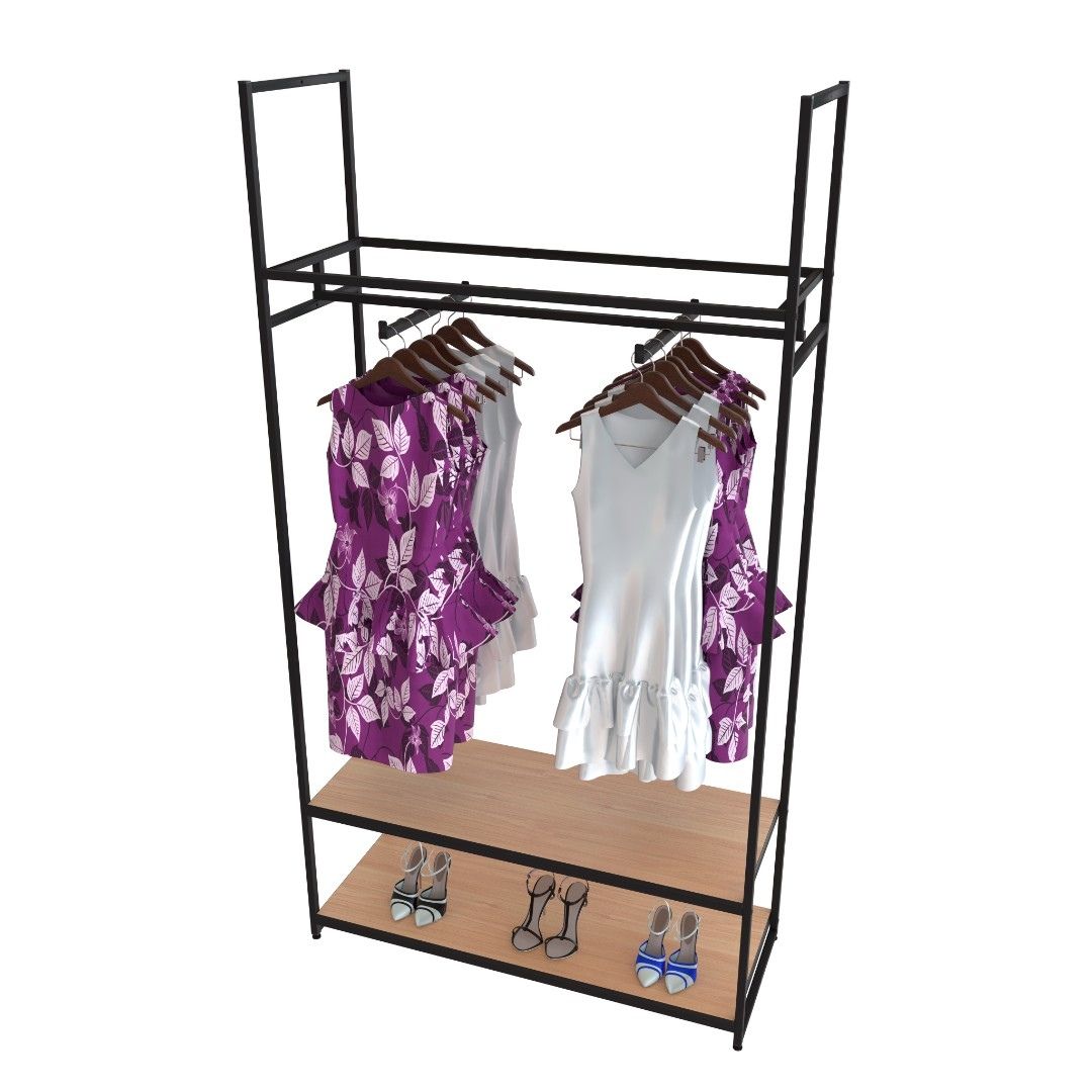 Стеллаж для одежды в стиле Лофт A22120-06