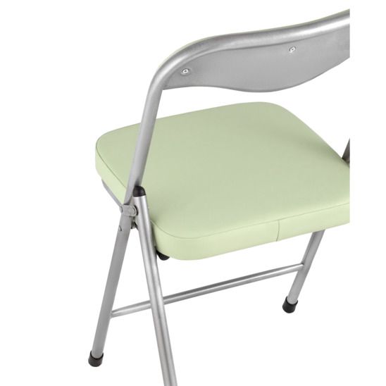 Стул складной Джон, металлик, мятно-зеленый