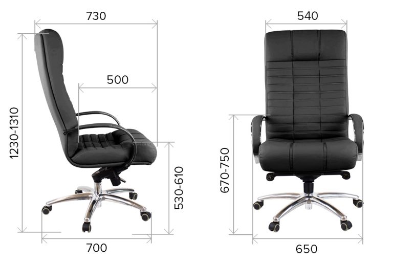 Кресло Everprof Atlant (Атлант) AL M Экокожа Черный