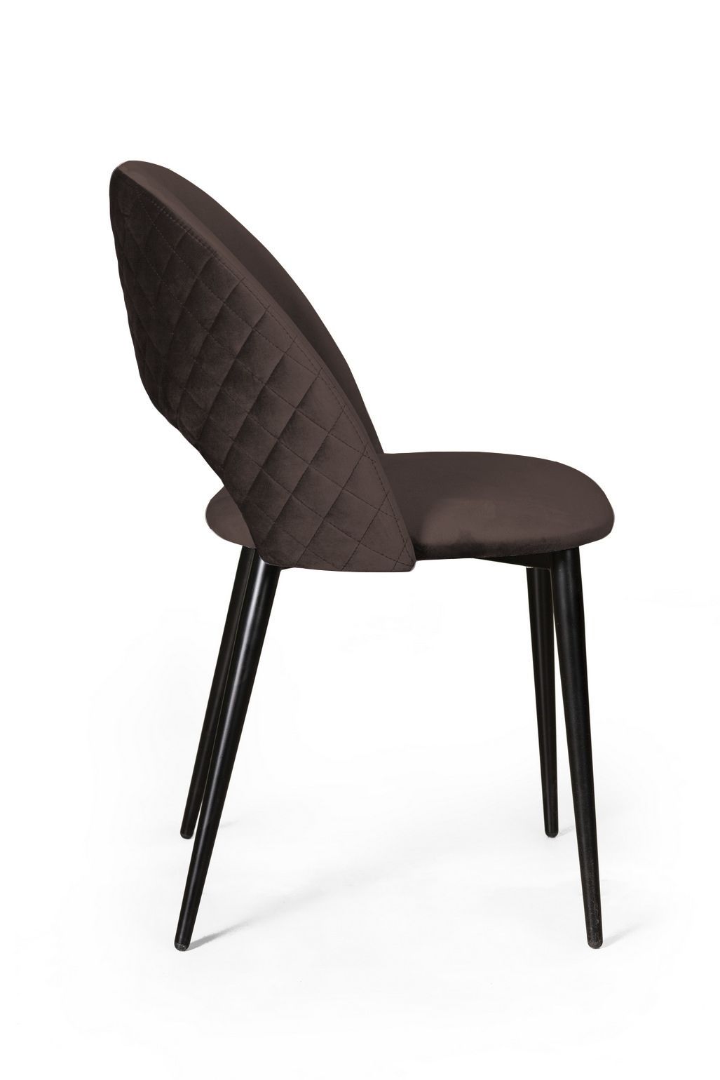 Стул Макс ромб, бархат антрацит 14