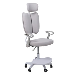 Кресло поворотное Twins, серый, ткань