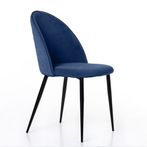 Стул Маркус, бархат синий 29