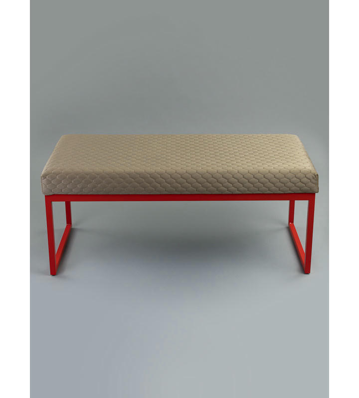 Банкетка Марсей 95-44 (свело-коричневый/красный)