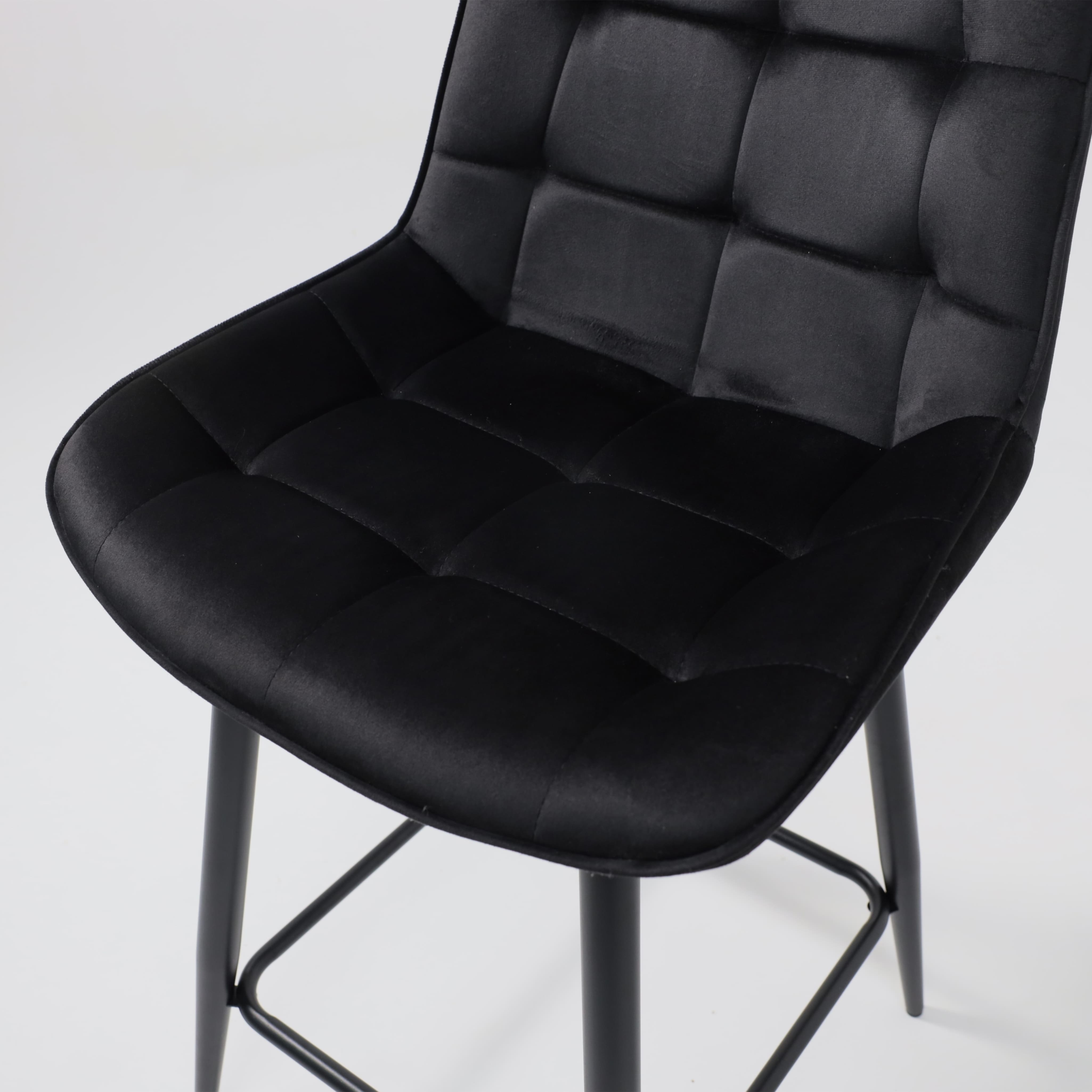 Стул полубарный Linx, черный, велюр