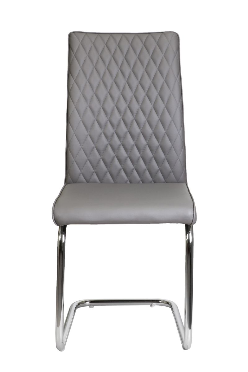Стул Ronald, серый, экокожа
