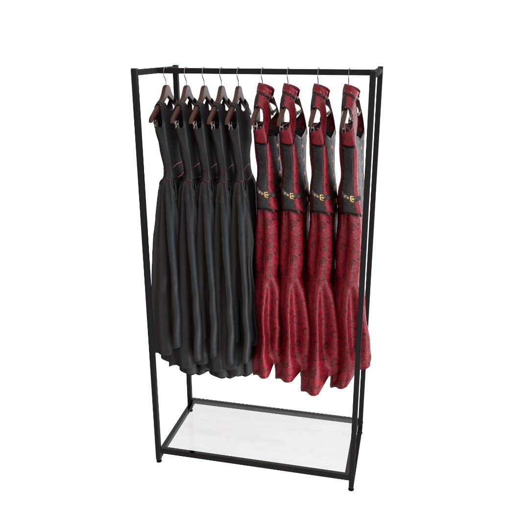 Стеллаж для одежды в стиле лофт A1790-02