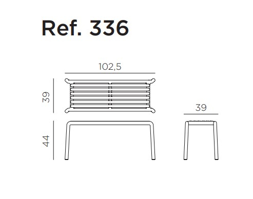 Скамья пластиковая Doga Bench мятный