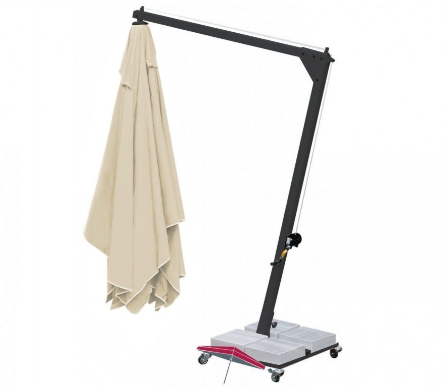 Зонт профессиональный Banana черный, бежевый